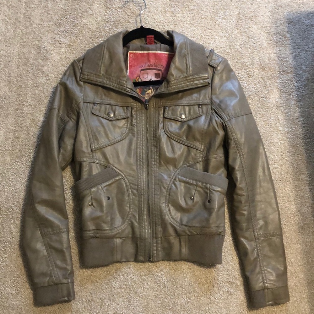 Vegan Leather Bomber!